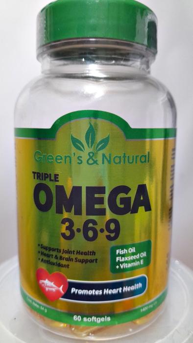 Triple Omega 3 6 9 Con Aceite De Pescado Y Vitamina E