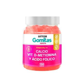 Gomitas Sottcor Calcio + Vitamina D + Metionina + ácido Fólico