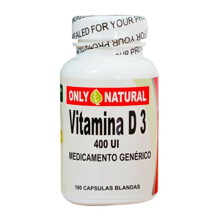 Vitamina D3 Capsulas X100 Only Natural