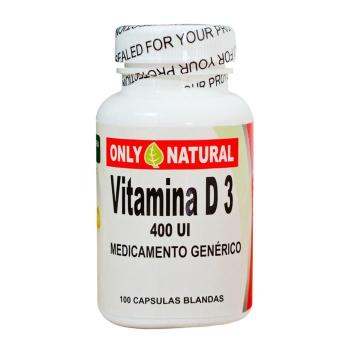 Vitamina D3 Capsulas X100 Only Natural